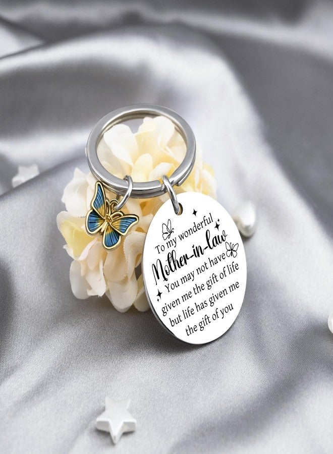 MOEXUKO Mother of the Groom Gifts Mother in Law Birthday Gifts Christmas Stocking Stuffers for Women Best Mothers in Law Keychain Wedding Halloween Thanksgiving Mothers Day Gift for Mom Keyring - Image 4